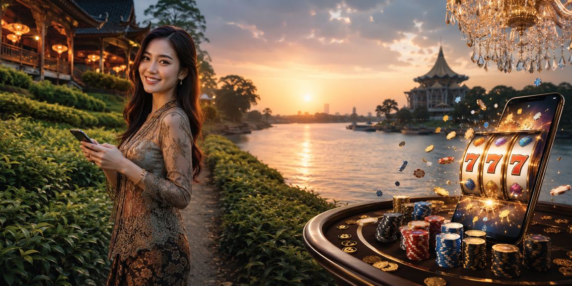 Pemain dari Sarawak menikmati permainan slot bertema Asia dalam platform krx18